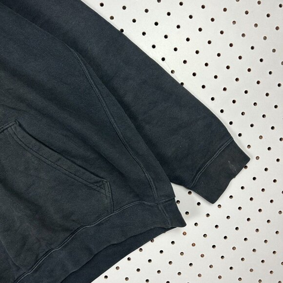 Nike‎ Sportswear NSW Black Hoodie Sweatshirt Size Medium Swoosh Logo Y2K Goth - Picture 3 of 6